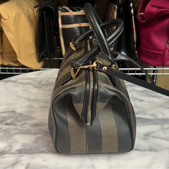 FENDI Pequin Boston Bag VINTAGE - Picture 7 of 17